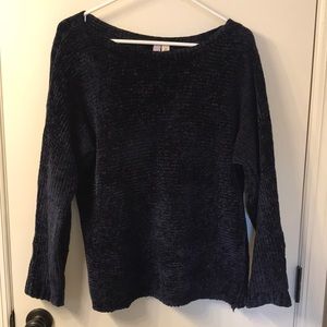 Alya by Francescas’s Navy Knit Sweater, Size Medium
